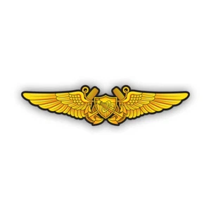 Calcomanía pegatina alas insignia oficial de vuelo naval astronauta - resistente a la intemperie - Imagen 1 de 4