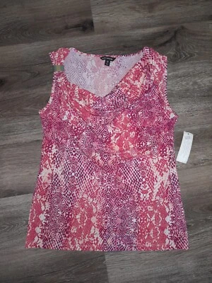 Camiseta sin mangas con estampado de piel de serpiente para mujer talla pequeña (4/6) NUEVA Foto 1 de 2