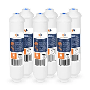 6 Stück Inline Post/Kohle Polieren Wasserfilter für RO Standardgröße QC - Bild 1 von 8