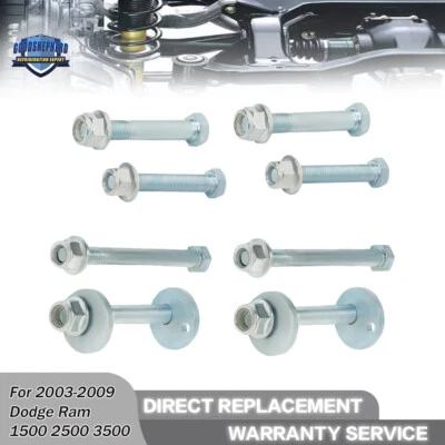 Kit de pernos de leva brazo de control delantero 4x4 para Dodge RAM 1500 2500 3500 2003-2009 Foto 1 de 4