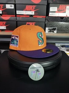 Exclusive New Era 59FIFTY Seattle Mariners Fitted Hat 7 5/8 - Picture 1 of 6