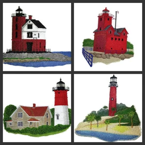 Parches de hierro bordado número-ll de la colección Lighthouse - Imagen 1 de 7