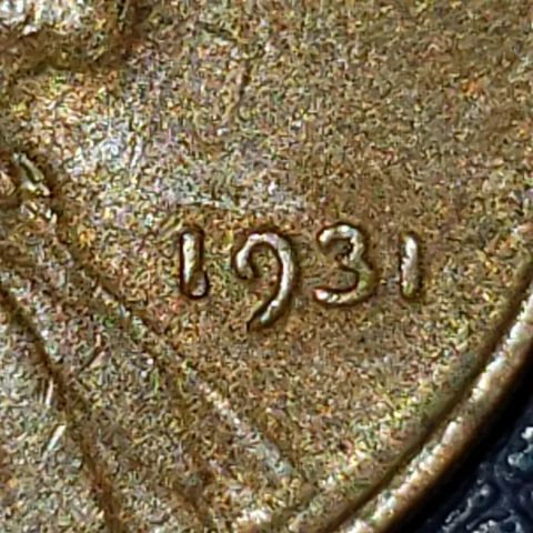 1931 Wheat Penny/Cent (VF- rust) Cover