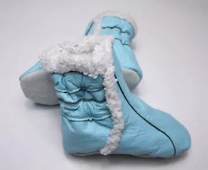 Winter Stiefel Echtleder Schuhe Leder Boot Krabbelschuhe Gr 6-12M / 19 20 NEU - Bild 1 von 1