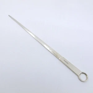 WILLIAM HUTTON & SONS Antique 19c Britannia Silverplate 10" Skewer Letter Opener - Picture 1 of 3