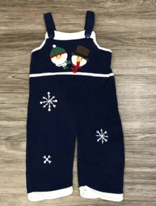 Mono muñeco de nieve hecho a mano Zackali 4 niños talla 18 m - Imagen 1 de 2