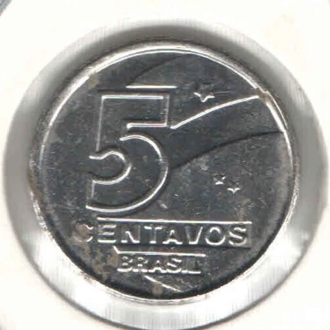 Coin 5 Centavos 1990 Brazil EB339 Cover