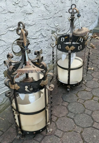 Antique Gothic Hanging Lighting - Circa 1930s - Sold individually Cover