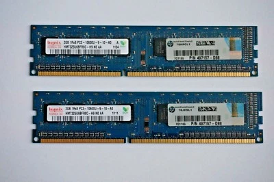HYNIX 4GB (2X2GB) DDR3-1600 PC3-10600 Desktop Ram HMT325U6BFR8C - Image 1 of 2