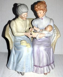 1989 ENESCO Three Generations Music Box 605441 5.5 inches tall - Picture 1 of 5