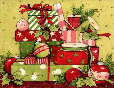 Happy Holidays Pretty Packages Winget Christmas Theme Cards  Lang - Set of 21 - Image 1 of 3