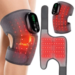 660nm Red &850nm Near Infrared Light Therapy Heated Knee Brace Joint Pain Relief - Picture 1 of 24