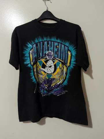 VtG 1993 Anaheim Mighty Ducks black T Shirt Men XL Inaugural Season S50 Cover