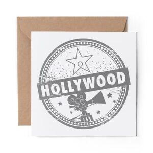 1 x Blank Greeting Card BW - Hollywood Stars Cinema Film #35017
