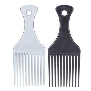 Hair Pick Comb for Men Styling Comb w/ Handle Lift Hair Detangle Wig Braid Hair - Picture 1 of 11