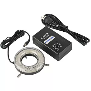 62mm Inner Diameter Microscope LED Light Source 64 Beads Adjustable Brightness - Bild 1 von 6