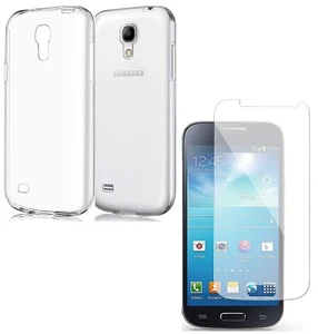COVER + PELLICOLA VETRO TEMPERATO Per SAMSUNG GALAXY S4 S 4 CASE TEMPERED GLASS - Foto 1 di 1