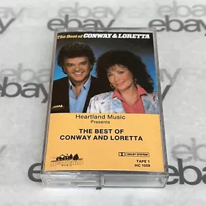 The Best of Conway and Loretta Cassette Tape #1 Heartland Music 1972 Tested - Picture 1 of 5