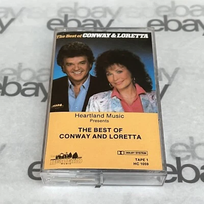 The Best of Conway and Loretta Cassette Tape #1 Heartland Music 1972 Tested  - Image 1 of 4