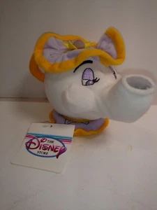 Gorro de peluche Disney Mrs. Pots nuevo con etiquetas La Bella y la Bestia - Imagen 1 de 2