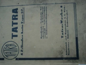 Oldtimer Tatra - Betriebsanleitung/Handbuch u. Teilekatalog - Bild 1 von 4