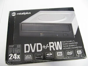 Unidad óptica de grabadora de DVD+/-RW interna de doble capa RetailPlus 24x CD-R - Imagen 1 de 12