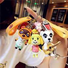Animal Crossing 3D Keychain Lsabelle Tom Nook Car Keyring PVC Wristband Cosplay