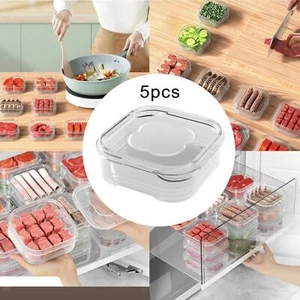 5x Fresher Fridge Container 350ml Refrigerator Organizer Meal Prep Container - Picture 1 of 9