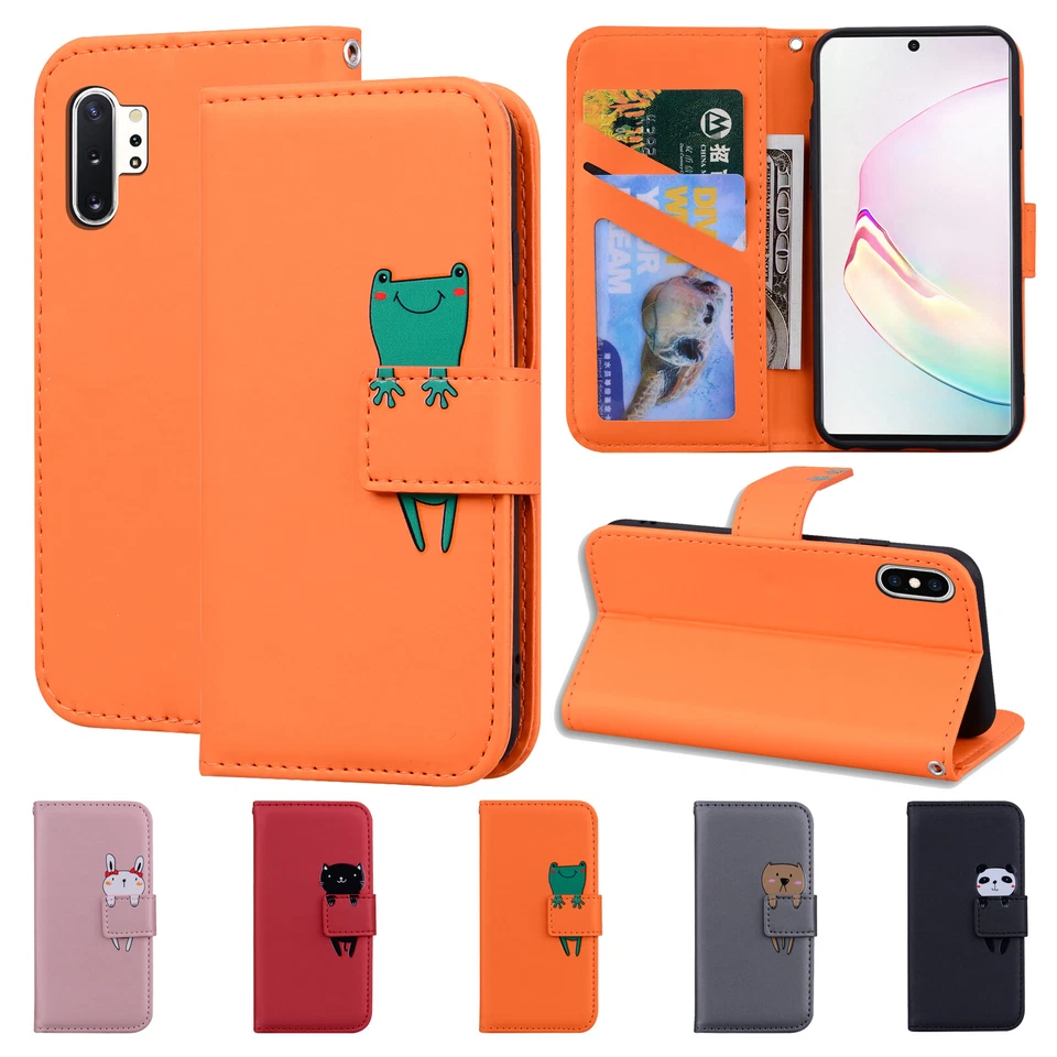 Cute Leather Flip Wallet Stand Case For Samsung Galaxy S25 Ultra S24 S23 S21 S20 - Image 1 of 1