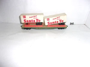 Coche plano vintage D7 (HO) Mantua 50' Great Northern GN 42953 rojo con remolques - Imagen 1 de 4