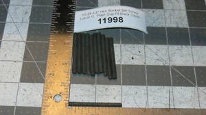 Juego de tornillos de 10-24 x 2" de enchufe hexagonal lote de 11 tazas lisas Pt óxido negro - Imagen 1 de 4