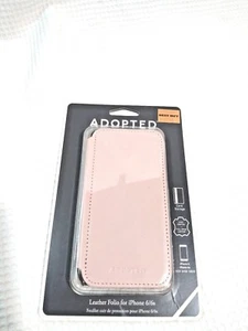 Pink Adopted Leather Apple iPhone fits 6 & 6s  Folio Wallet Case Rose Blush Gold - Picture 1 of 7