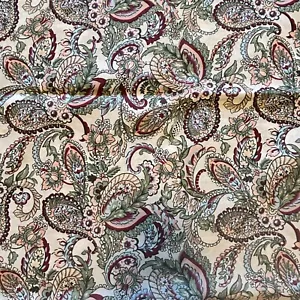 Brentfords Paisley King Size Duvet Cover & 2 Pillow Cases Bedding Set Frill Edge - Picture 1 of 9