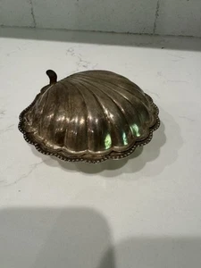 Vintage Queen Anne Silver-plated clam shell caviar Butter dish Made in England - Picture 1 of 6