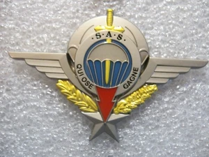 BREVET DES PARACHUTISTES SAS 1° RPIMA (VARIANTE VOILE GRISE) - Picture 1 of 2