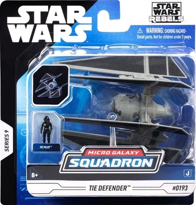 Star Wars TIE Defender com piloto #0193 Micro Galaxy Squadron Series 9 - Imagem 1 de 4