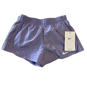 Nike Shorts Girls Size 4 Dri Fit Pleated Tempo Hydrangeas Purple Msrp $25 - Picture 1 of 4