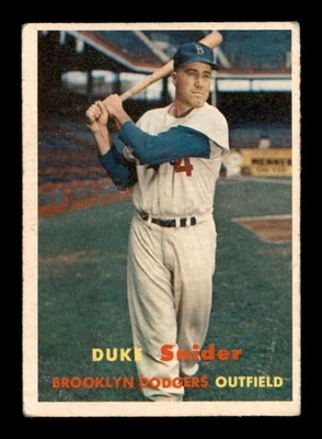 1957 Topps #170 Duke Snider en muy buen estado X3549887 Foto 1 de 3