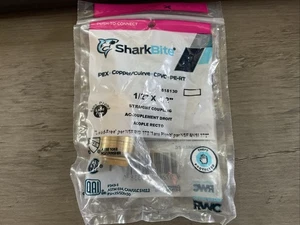 Acoplamiento recto SharkBite 1/2"x1/2" 697285503380 818130 - Imagen 1 de 5