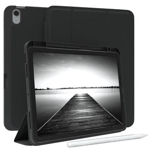 Smart Cover pour Apple iPad Air 11 Housse Porte Stylet Tablette Noir - Photo 1/7