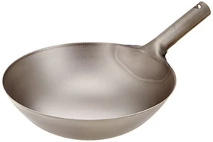 Pure Titanium Light Weight Chinese Wok one-handed Pan 30cm 620g F/S w/Tracking# - Picture 1 of 3