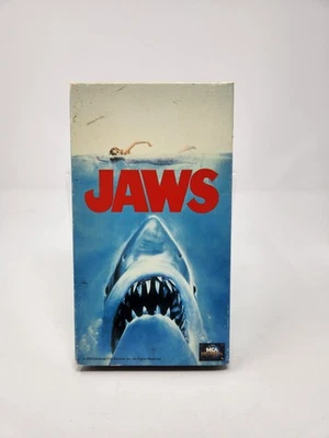 JAWS [VHS] 1975 movie 1991 release MCA Horror Universal Spielberg Shark - Image 1 of 4