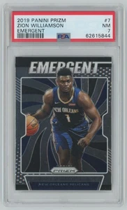 2019-20 Panini Prizm Emergent Zion Williamson Rookie PSA 7 Pelicans #7 A1 - Bild 1 von 2