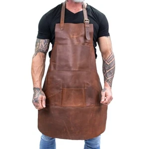 Leather Apron for Men and Women, Chef Apron, Barber Uniform, Men Bartender Apron - Picture 1 of 6