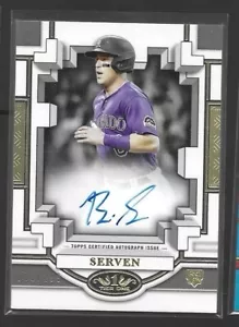 2023 Topps Tier One - Break Out Autographs Brian Serven #BOA-BSE1 /299 (AU, RC) - Picture 1 of 2
