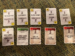 Curmudgeon Brettspiel Dice Tower 2021 Promo Pack Kickstarter - Bild 1 von 2