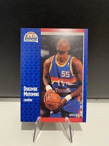 1991-92 Fleer #277 Dikembe Mutombo Rookie Year - Denver Nuggets - Picture 1 of 2