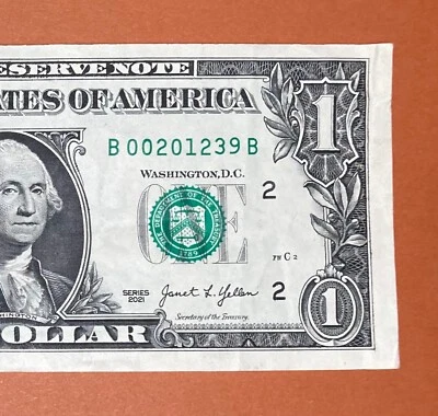 2012 March 9 (B 00201239 B) Birthday Note $1 One Dollar Bill (__2012 / 3 / 9) - Image 1 of 3