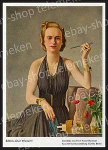 Victor Hammer Dame Eleganz Mode Vogue Luxus Schmuck Art Deco Bohème Wien 1939!! - Picture 1 of 1