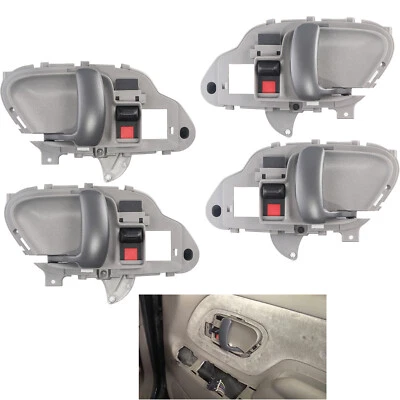 Interior Door Handle For 95-00 Chevrolet K1500 MGC Front and Rear LH and RH Gray - Image 1 of 4